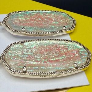 💛Kendra Scott Iridescent Dichroic Foil Earrings Statement Texas Exclusive💛